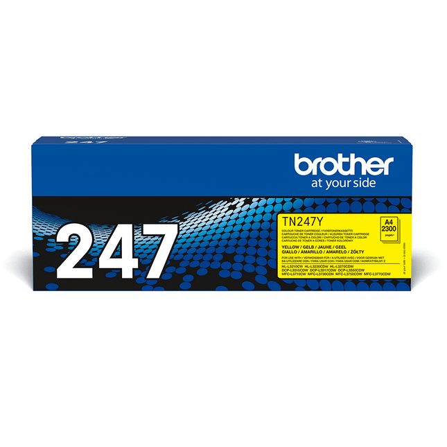 Original Brother TN-247Y Gelb / Yellow Toner für Brother DCP-L3550CDW / MFC-L3770CDW