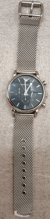 Emporio Armani Luigi AR1808 Herrenchronograph Edelstahl Mesh - gebraucht mit Originalbox