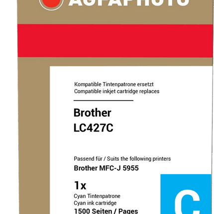 Agfa Photo APB427C Cyan Druckerpatrone