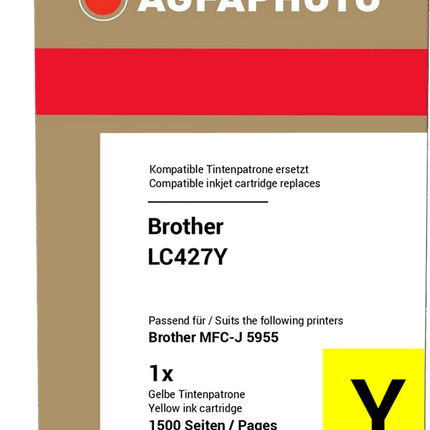 Agfa Photo APB427Y Gelb Druckerpatrone