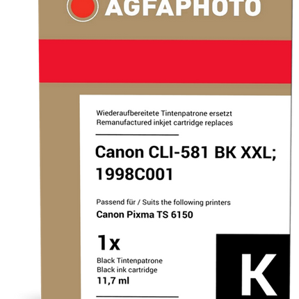 Agfa Photo APCCLI581XXLBK Schwarz Druckerpatrone