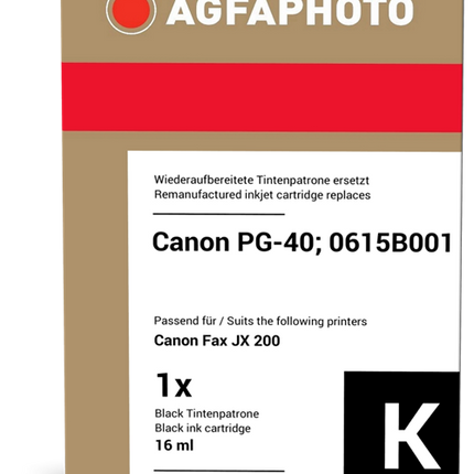 Agfa Photo APCPG40B Schwarz Druckerpatrone