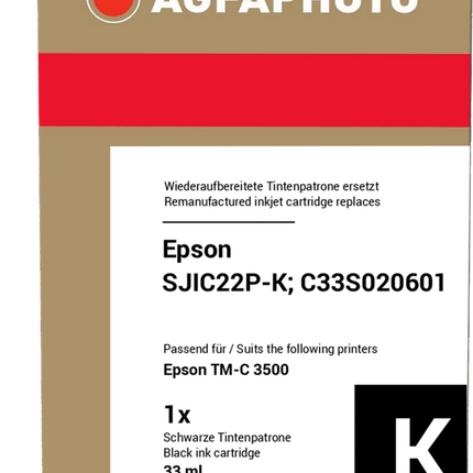 Agfa Photo APESJIC22PK Schwarz Druckerpatrone