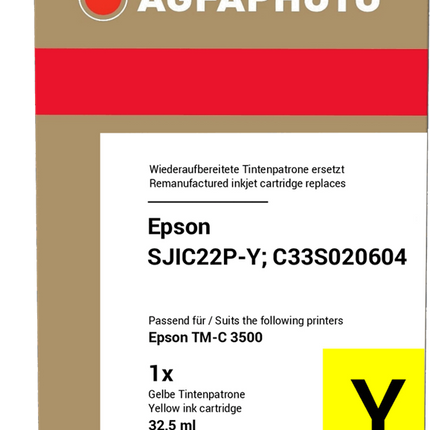 Agfa Photo APESJIC22PY Gelb Druckerpatrone