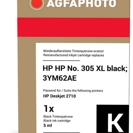 Agfa Photo APHP305XLB Schwarz Druckerpatrone