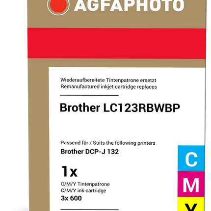 Agfa Photo LC123C,M,Y Multipack Cyan / Magenta / Gelb