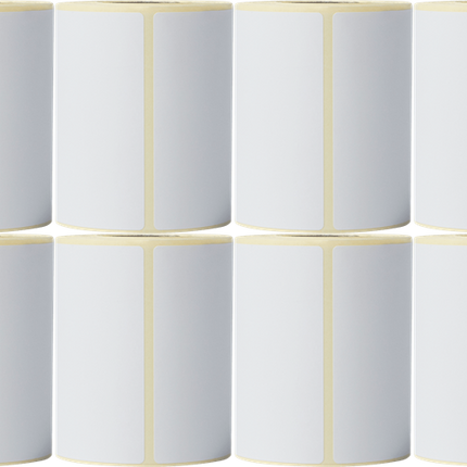Brother BDE-1J044076-066 Einzeletikettenrolle 76mm x 44mm Weiss