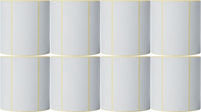 Brother BDE-1J050102-102 Einzeletikettenrolle 102mm x 50mm Weiss