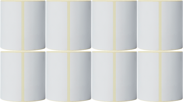 Brother BDE-1J152102-102 Einzeletikettenrolle 102mm x 152mm Weiss