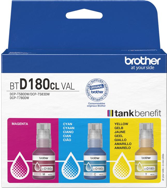 Brother BTD-180 Multipack Cyan / Magenta / Gelb