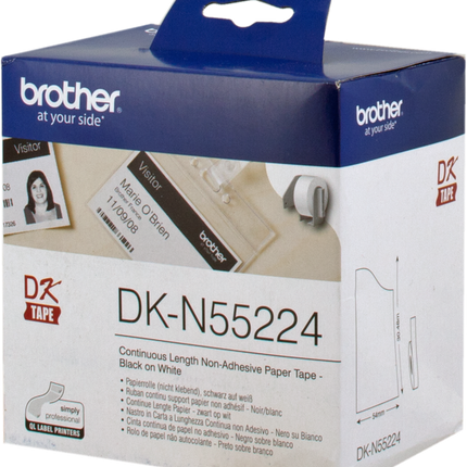 Brother DK-N55224 Papierrolle 54mm x 30,48m Weiss