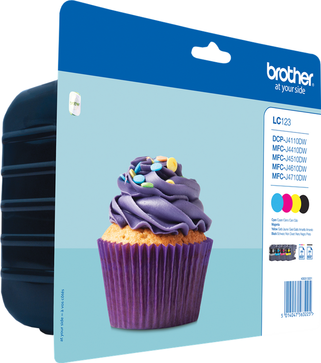 Brother LC-123 Multipack Schwarz / Cyan / Magenta / Gelb
