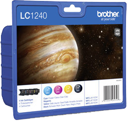 Brother LC-1240 Multipack Schwarz / Cyan / Magenta / Gelb