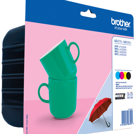 Brother LC-227XL+LC-225XL Schwarz / Cyan / Magenta / Gelb Value Pack