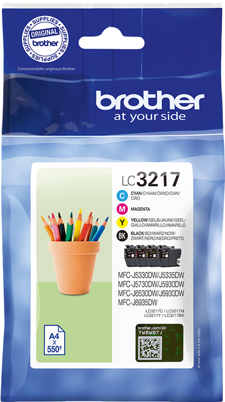 Brother LC-3217 Multipack Schwarz / Cyan / Magenta / Gelb
