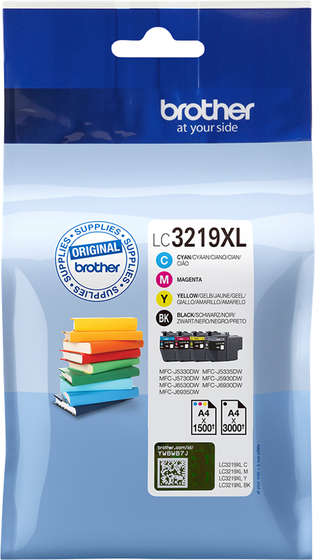 Brother LC-3219XL Multipack Schwarz / Cyan / Magenta / Gelb
