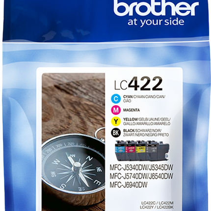 Brother LC-422 Multipack Schwarz / Cyan / Magenta / Gelb