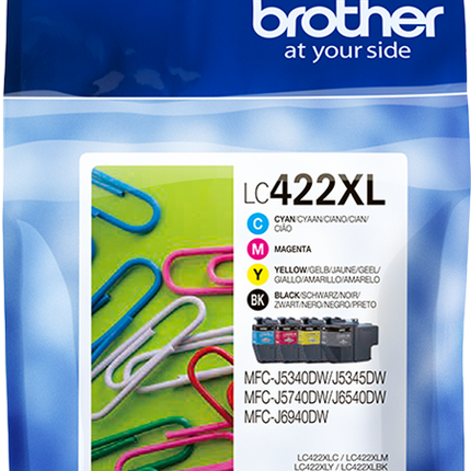 Brother LC-422XL Multipack Schwarz / Cyan / Magenta / Gelb