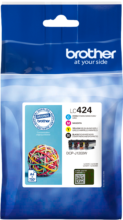 Brother LC-424 Multipack Schwarz / Cyan / Magenta / Gelb