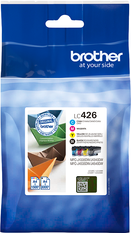 Brother LC-426 Multipack Schwarz / Cyan / Magenta / Gelb