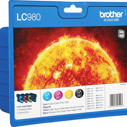 Brother LC-980 Multipack Schwarz / Cyan / Magenta / Gelb