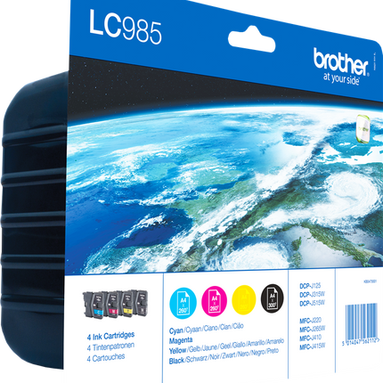 Brother LC-985 Multipack Schwarz / Cyan / Magenta / Gelb