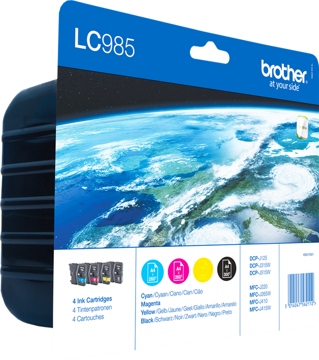 Brother LC-985 Multipack Schwarz / Cyan / Magenta / Gelb