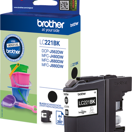 Brother LC221BK Schwarz Druckerpatrone