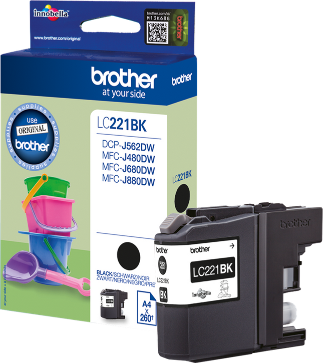 Brother LC221BK Schwarz Druckerpatrone