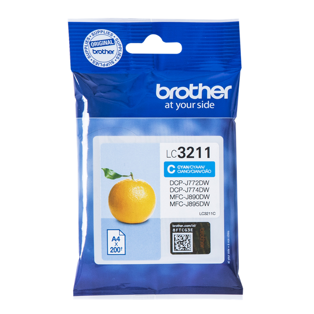 Brother LC3211C Cyan Druckerpatrone