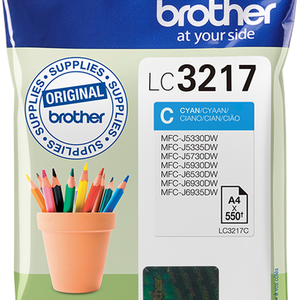 Brother LC3217C Cyan Druckerpatrone