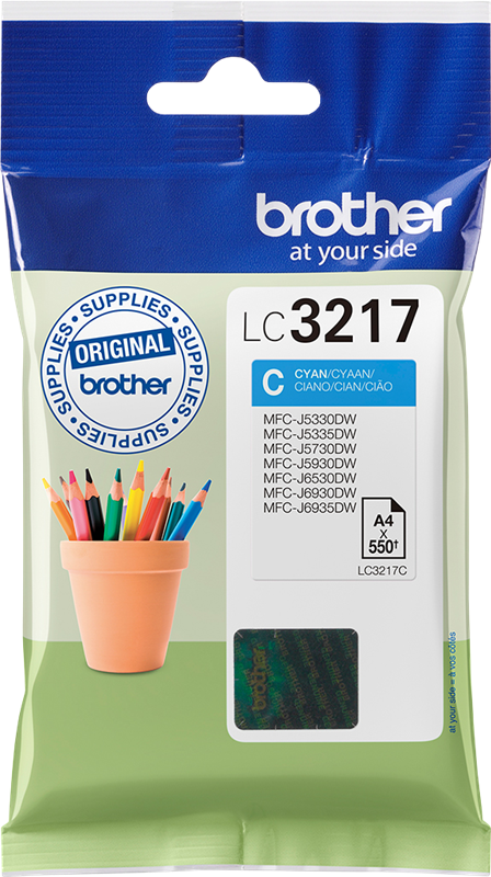 Brother LC3217C Cyan Druckerpatrone