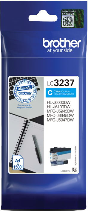 Brother LC3237C Cyan Druckerpatrone