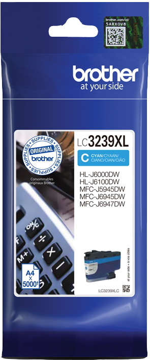 Brother LC3239XLC Cyan Druckerpatrone