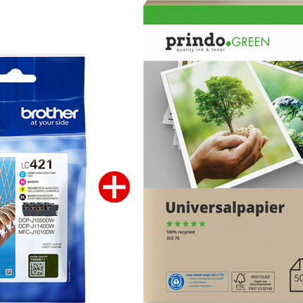 Brother LC421 MCVP Schwarz / Cyan / Magenta / Gelb Value Pack