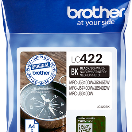 Brother LC422BK Schwarz Druckerpatrone
