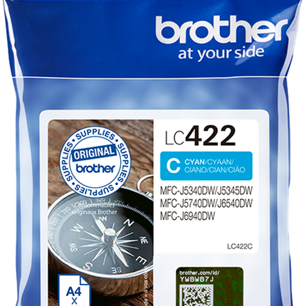 Brother LC422C Cyan Druckerpatrone