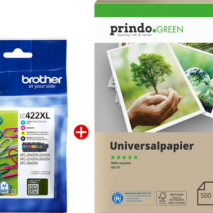 Brother LC422XL MCVP Schwarz / Cyan / Magenta / Gelb Value Pack