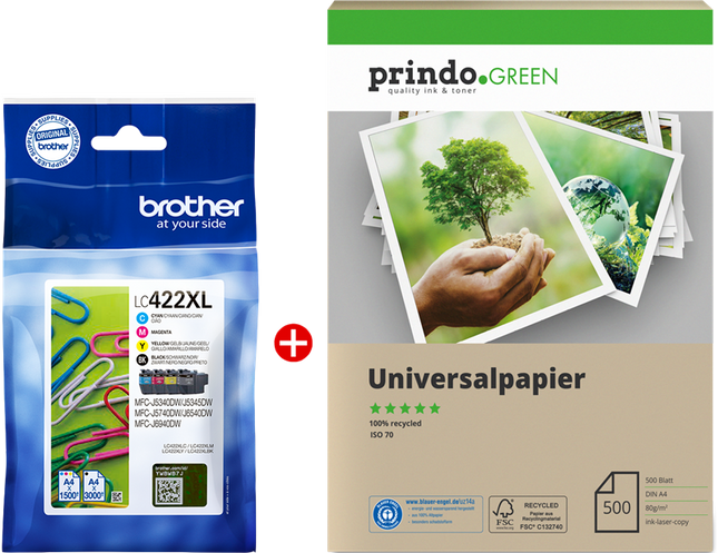 Brother LC422XL MCVP Schwarz / Cyan / Magenta / Gelb Value Pack