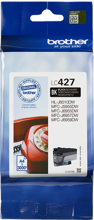 Brother LC427BK Schwarz Druckerpatrone