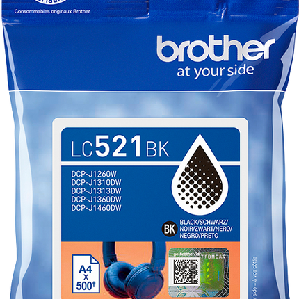 Brother LC521BK Schwarz Druckerpatrone