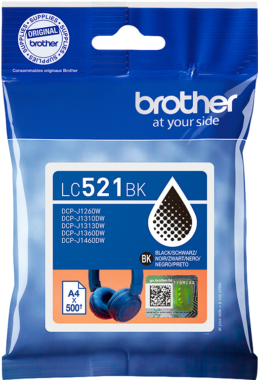 Brother LC521BK Schwarz Druckerpatrone