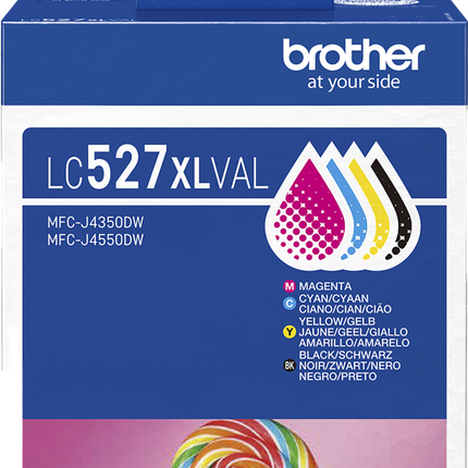 Brother LC527XLVAL Multipack Schwarz / Cyan / Magenta / Gelb