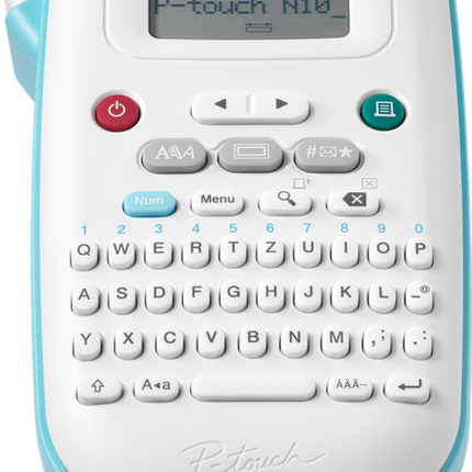 Brother P-touch N10 Beschriftungsgeräte Blau / Weiss