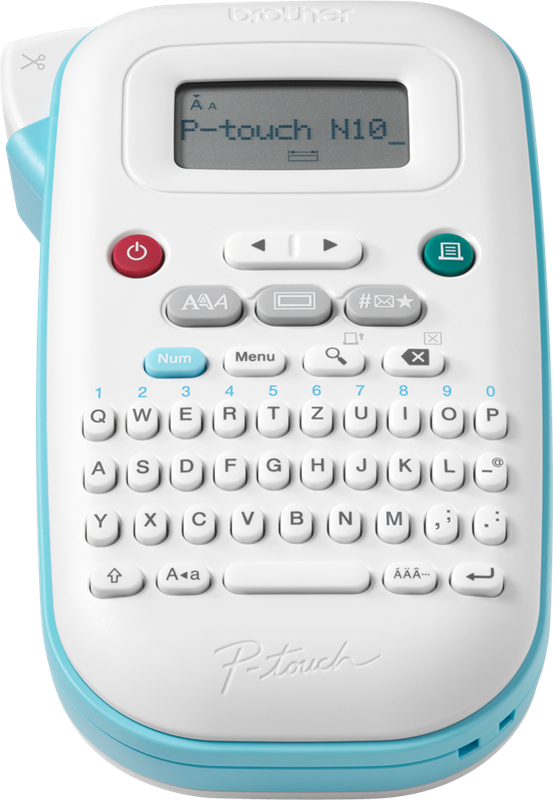 Brother P-touch N10 Beschriftungsgeräte Blau / Weiss