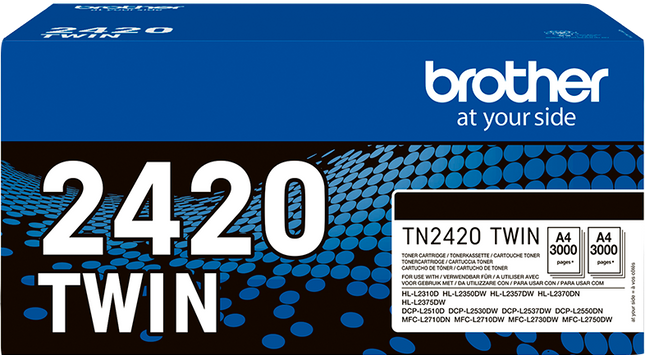 Brother TN-2420 TWIN Multipack Schwarz