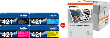 Brother TN-421 MCVP Schwarz / Cyan / Magenta / Gelb / Weiss Value Pack