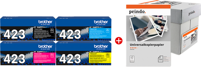 Brother TN-423 MCVP Schwarz / Cyan / Magenta / Gelb Value Pack