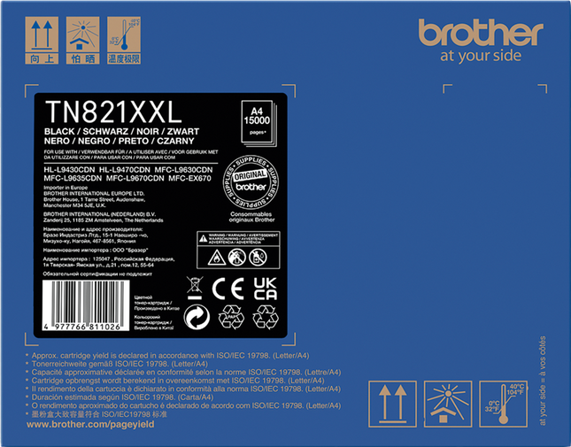 Brother TN-821XXLBK Schwarz Toner