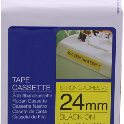 Brother TZe-S651 Schriftband Schwarz auf Gelb